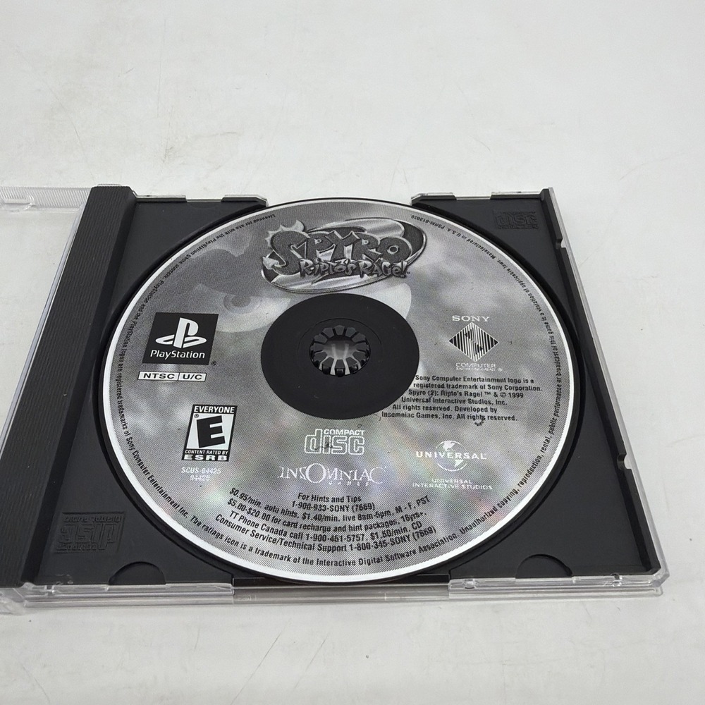 Spyro 2: Ripto's Rage (PlayStation 1 PS1) Disc Only Tested Working